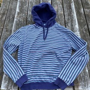 Purple striped hoodie